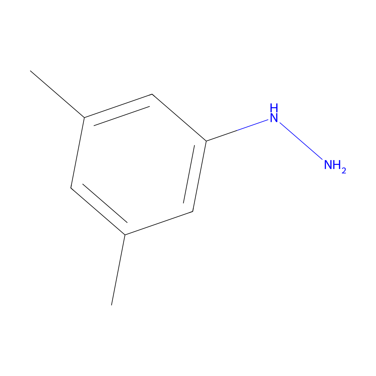 (3,5-Dimethylphenyl)hydrazine molecular structure, CAS 39943-61-8
