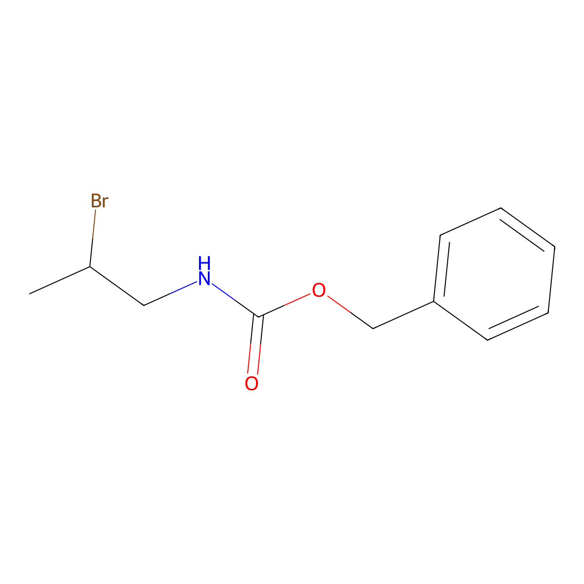 Carbamic acid, (3-bromopropyl)-, benzyl ester molecular structure, CAS 39945-54-5