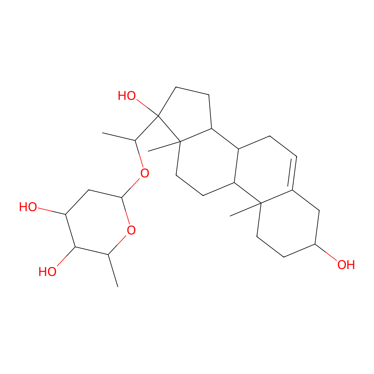 Periplocoside N molecular structure, CAS 39946-41-3
