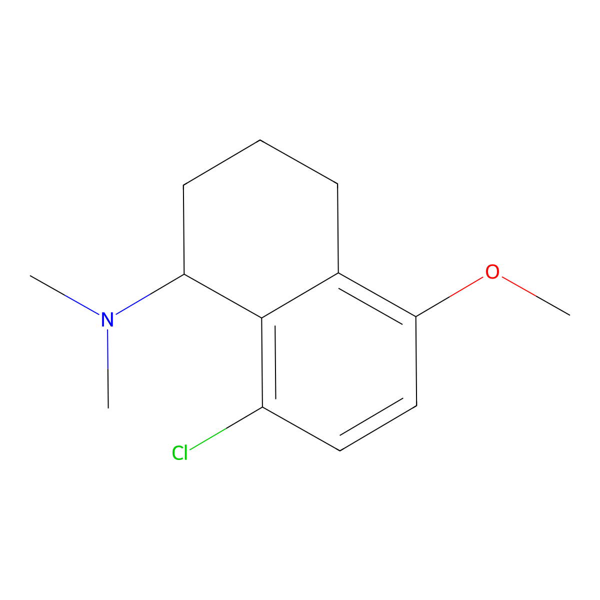Lometraline molecular structure, CAS 39951-65-0