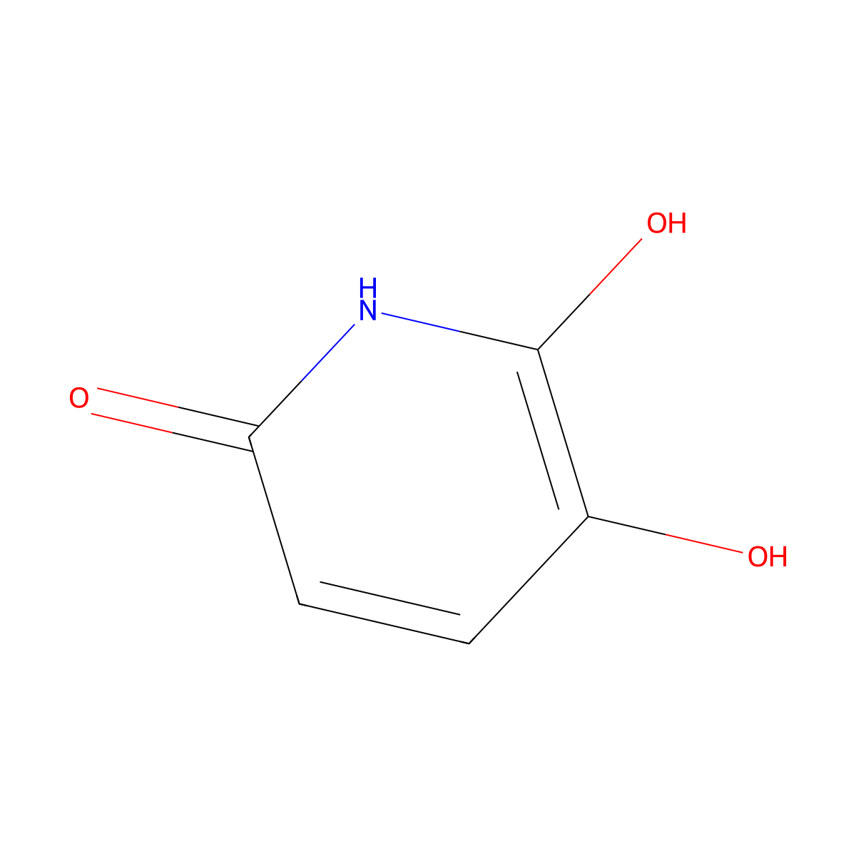 2,3,6-Trihydroxypyridine molecular structure, CAS 39954-19-3