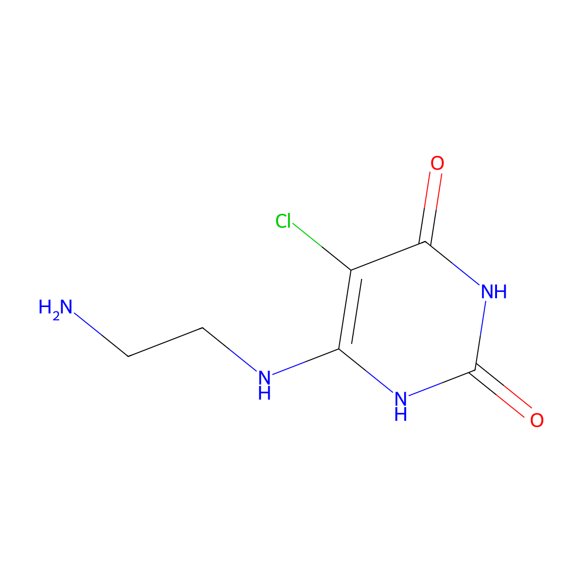 6-(2-Aminoethyl)amino-5-chlorouracil molecular structure, CAS 399550-08-4