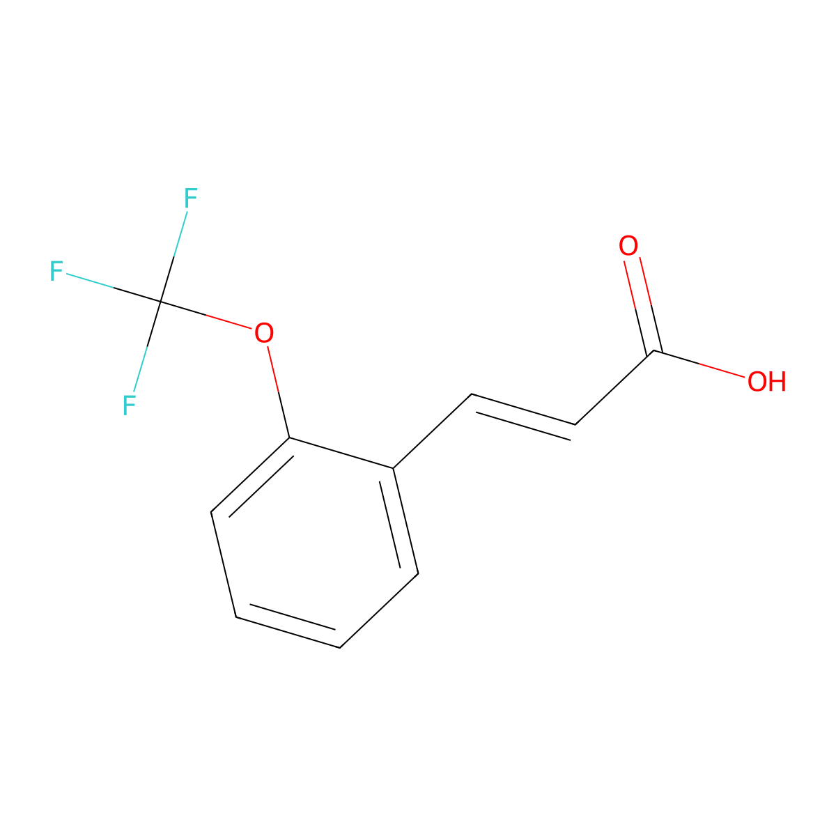 3-(2-(Trifluoromethoxy)phenyl)acrylic acid molecular structure, CAS 399580-48-4