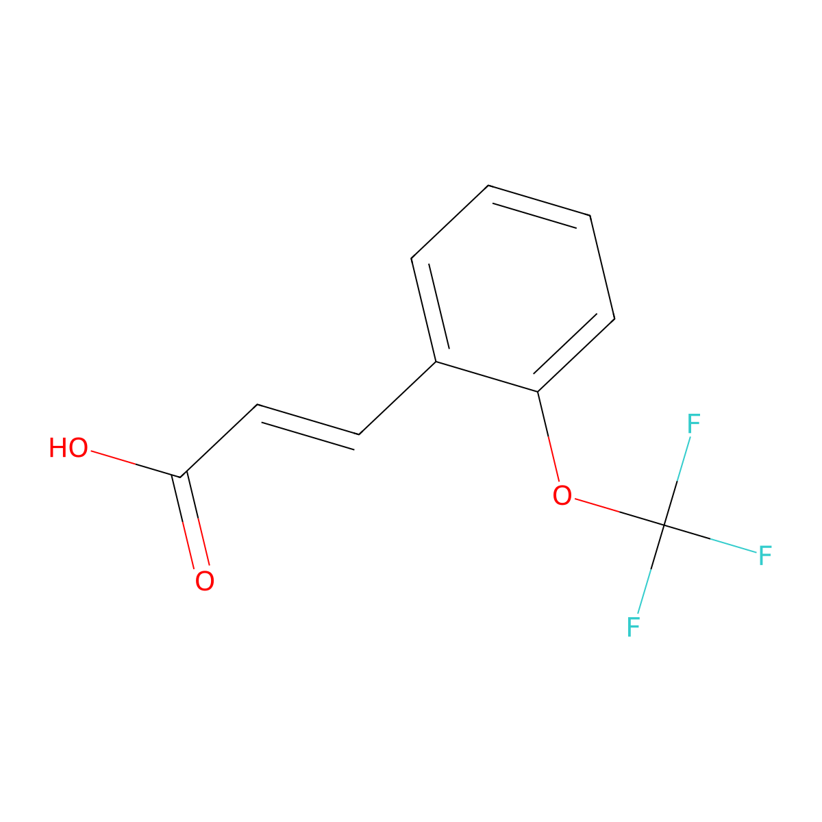 3-(2-(Trifluoromethoxy)phenyl)acrylic acid molecular structure, CAS 399580-48-4