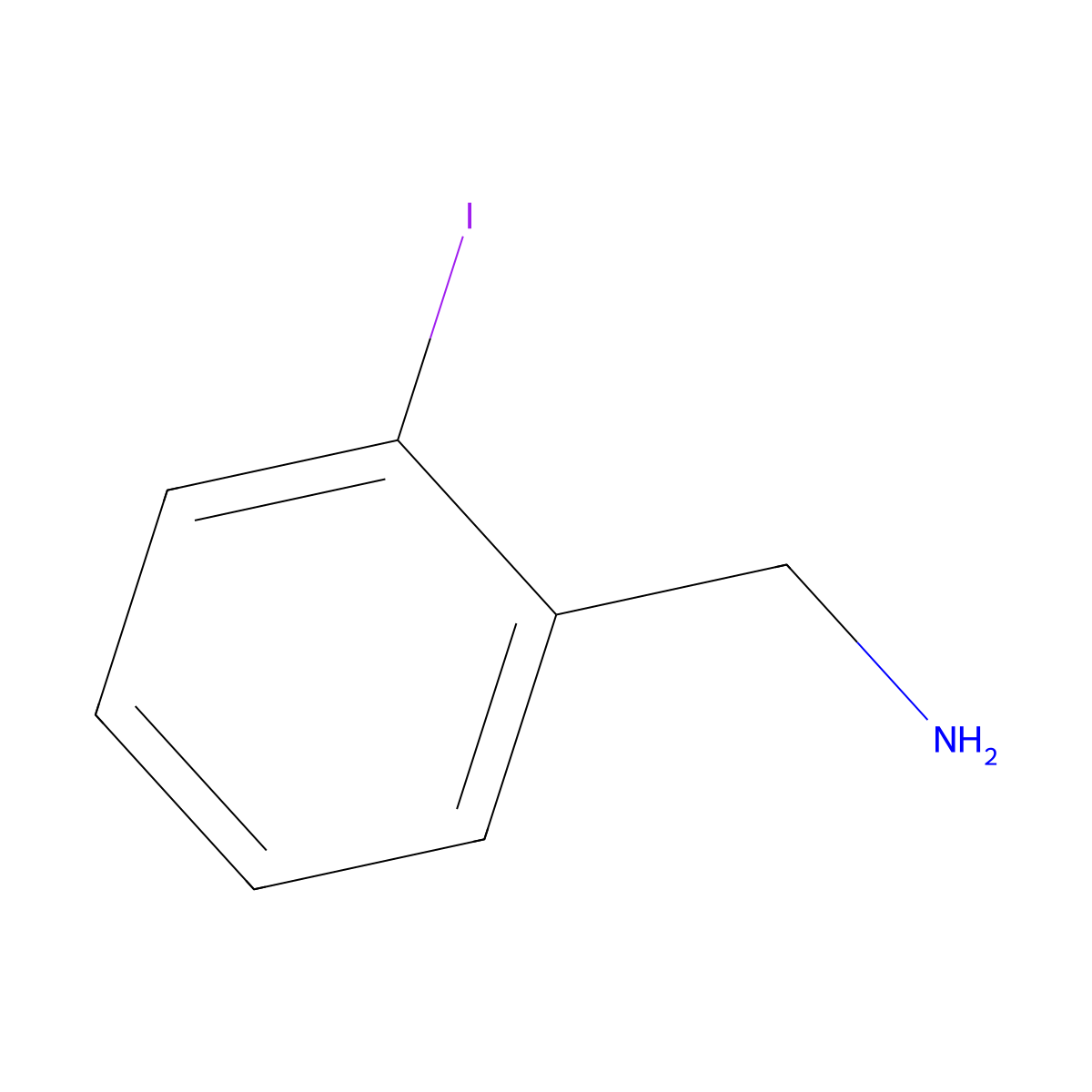 (2-Iodophenyl)methanamine molecular structure, CAS 39959-51-8