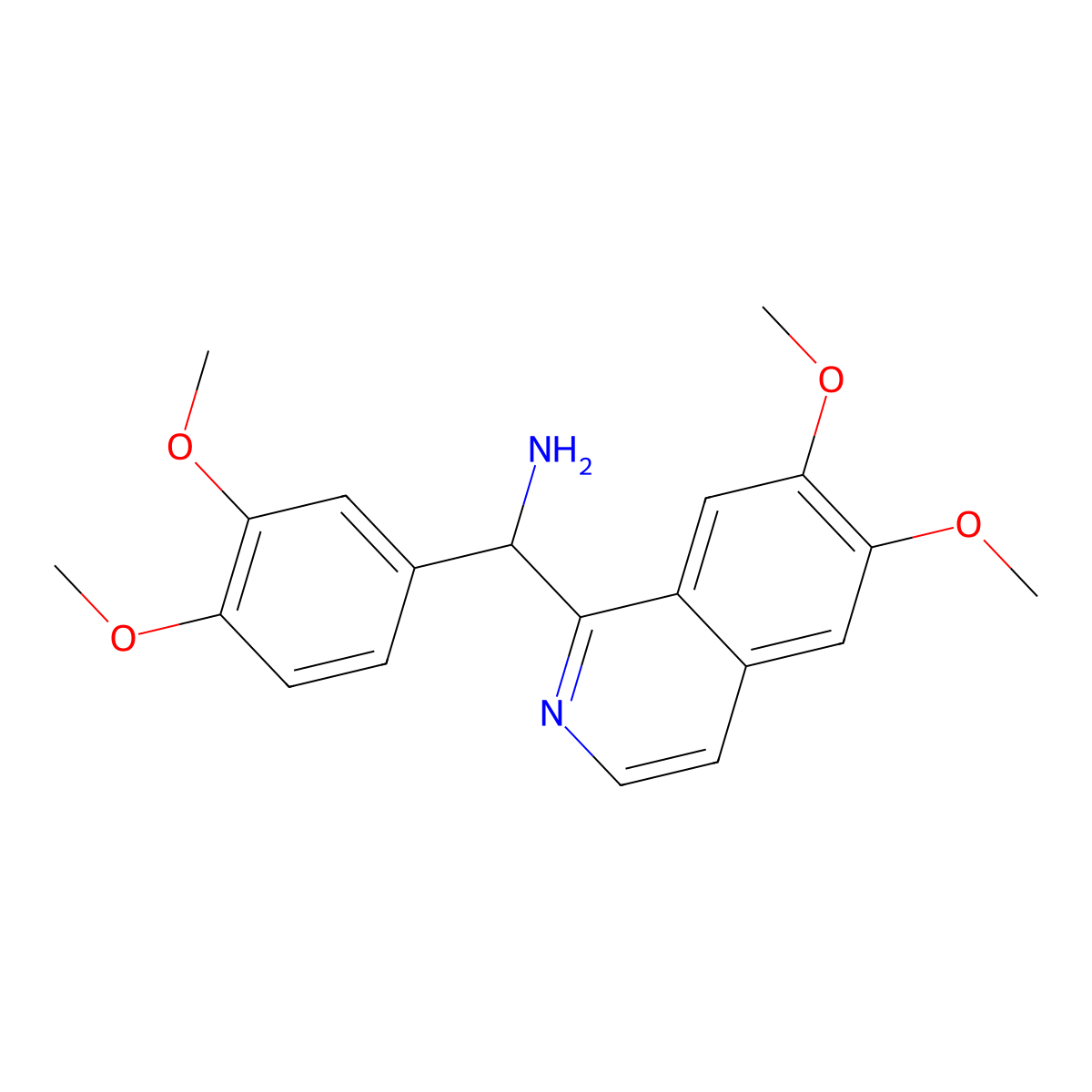 Papaveraldylamine molecular structure, CAS 39964-73-3