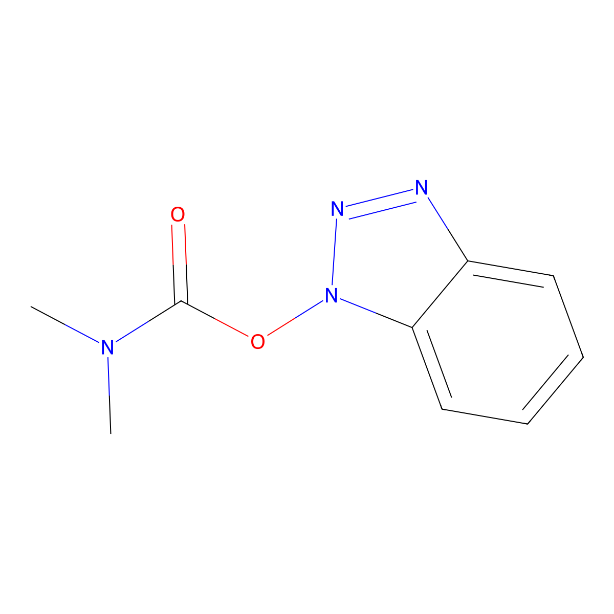 1H-1,2,3-benzotriazol-1-yl N,N-dimethylcarbamate molecular structure, CAS 39968-13-3
