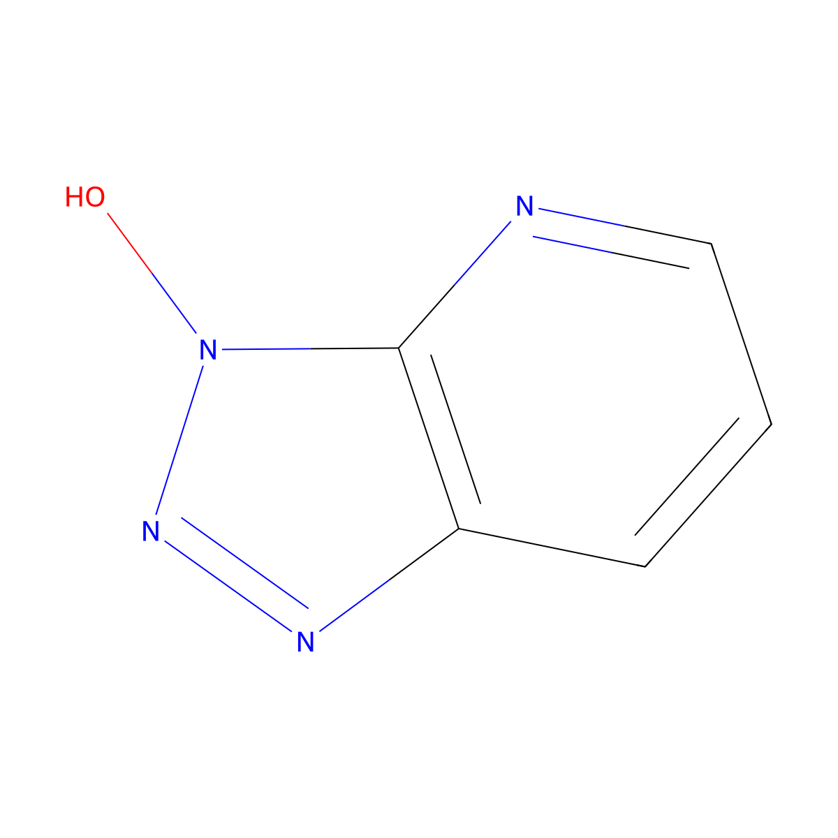 HOAt molecular structure, CAS 39968-33-7