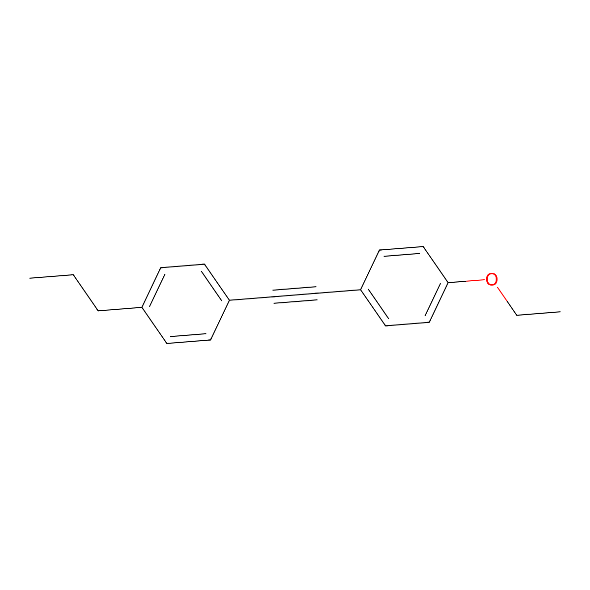 1-(2-(4-Ethoxyphenyl)ethynyl)-4-propylbenzene molecular structure, CAS 39969-29-4