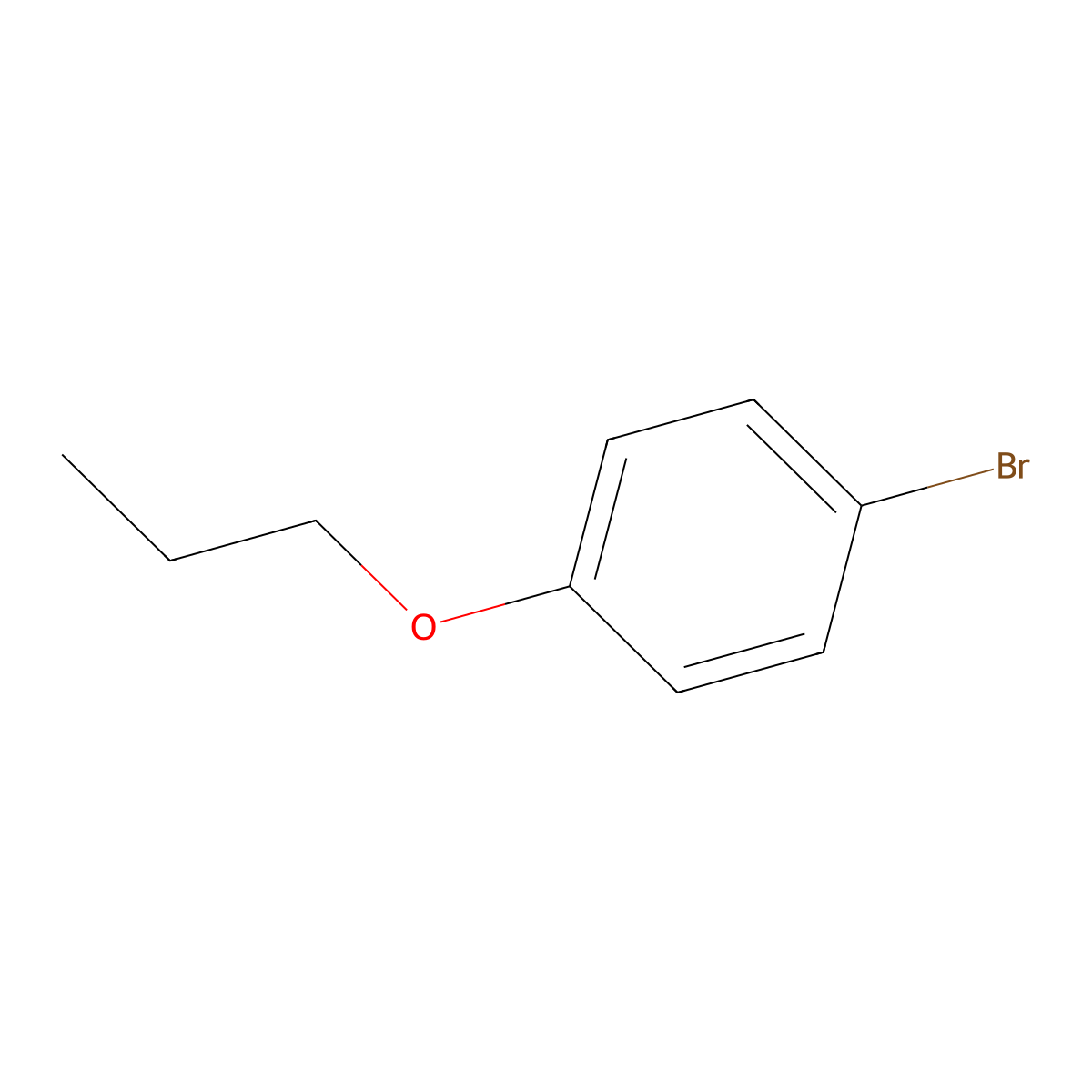 1-Bromo-4-propoxybenzene molecular structure, CAS 39969-56-7