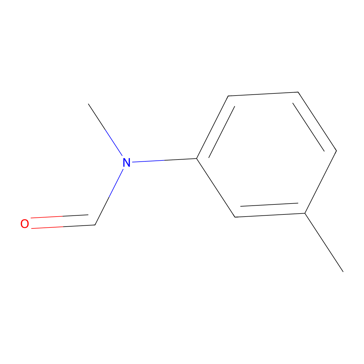 Formamide, N-methyl-N-(3-methylphenyl)- molecular structure, CAS 39970-42-8