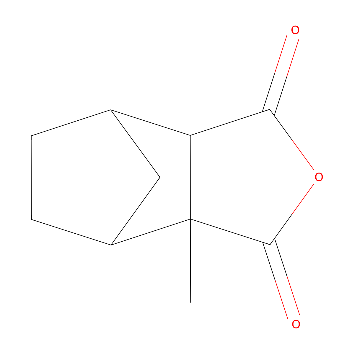 2-Methyl-4-oxatricyclo[5.2.1.02,6]decane-3,5-dione molecular structure, CAS 39973-36-9