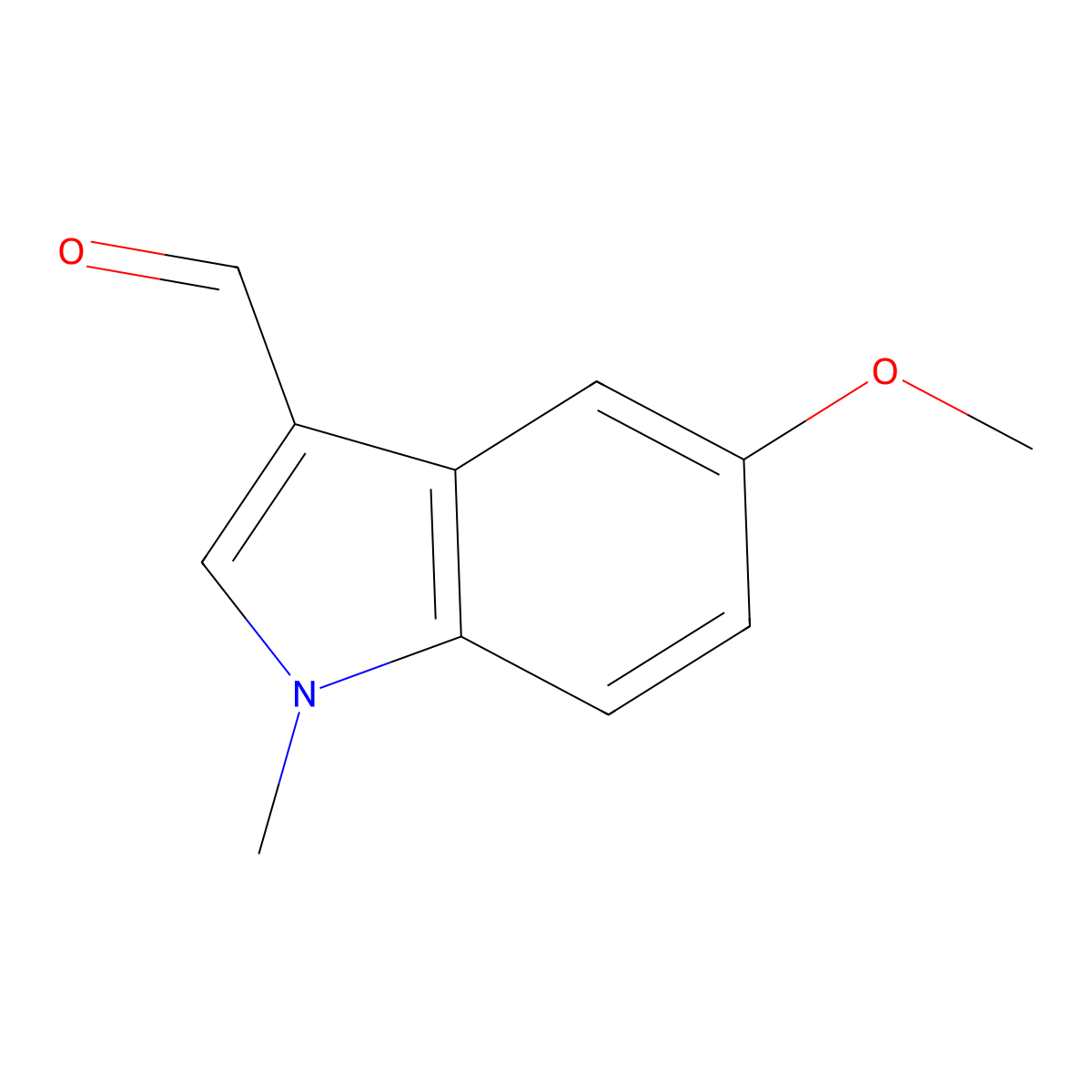 5-methoxy-1-methyl-1H-indole-3-carbaldehyde molecular structure, CAS 39974-94-2
