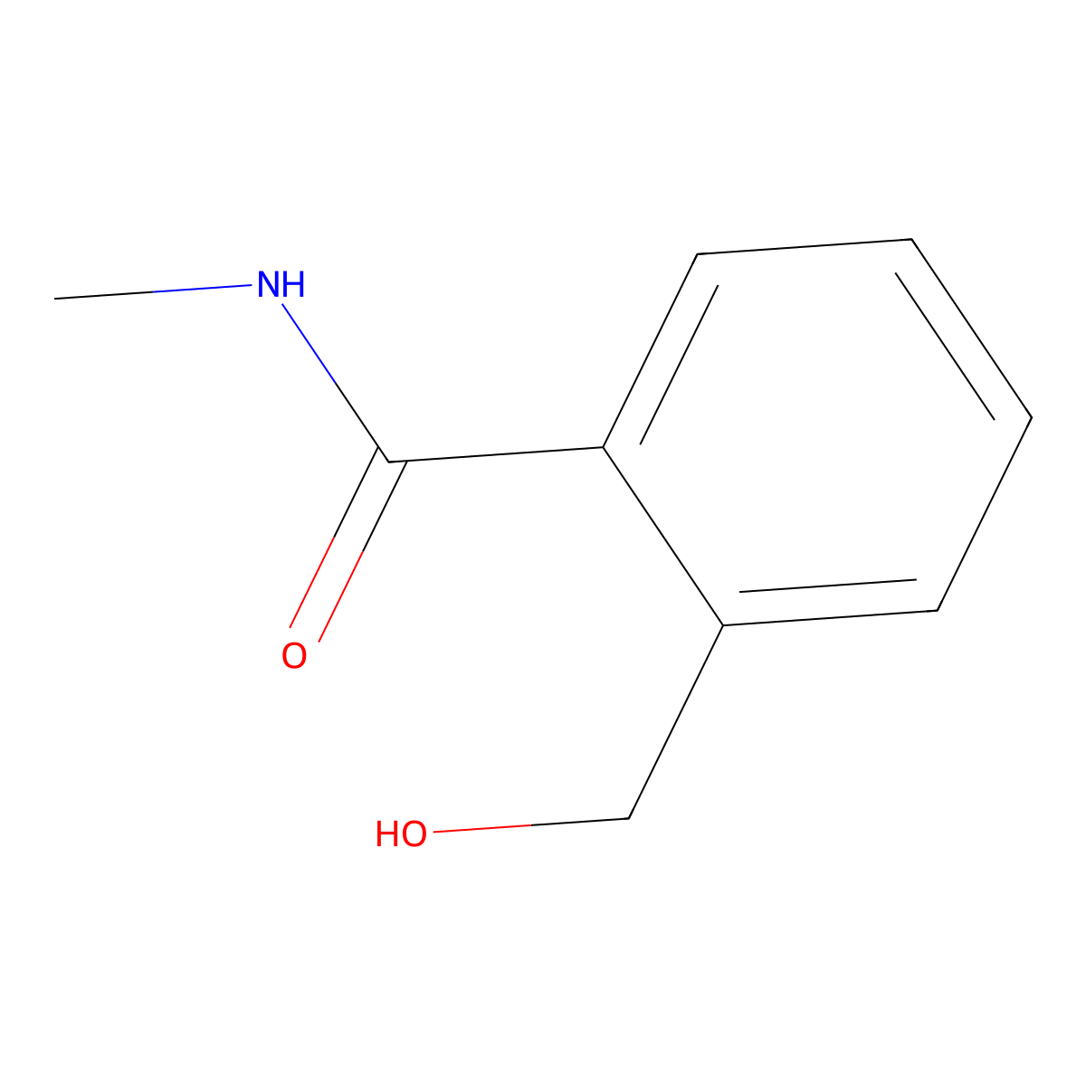 2-(Hydroxymethyl)-N-methylbenzamide molecular structure, CAS 39976-03-9