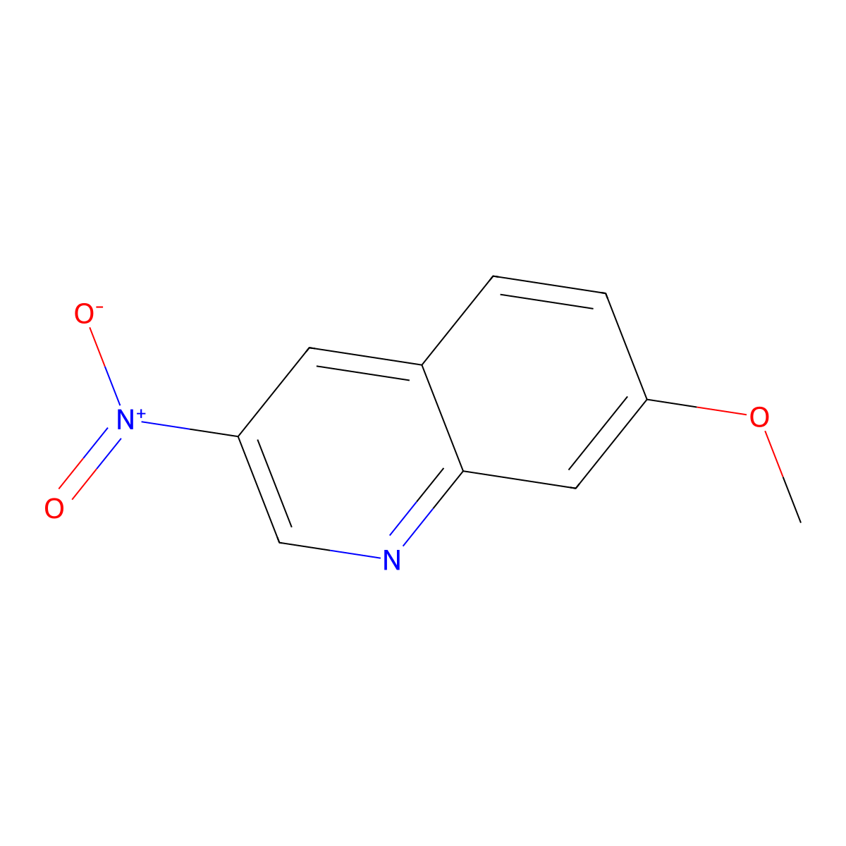 7-Methoxy-3-nitroquinoline molecular structure, CAS 39977-95-2