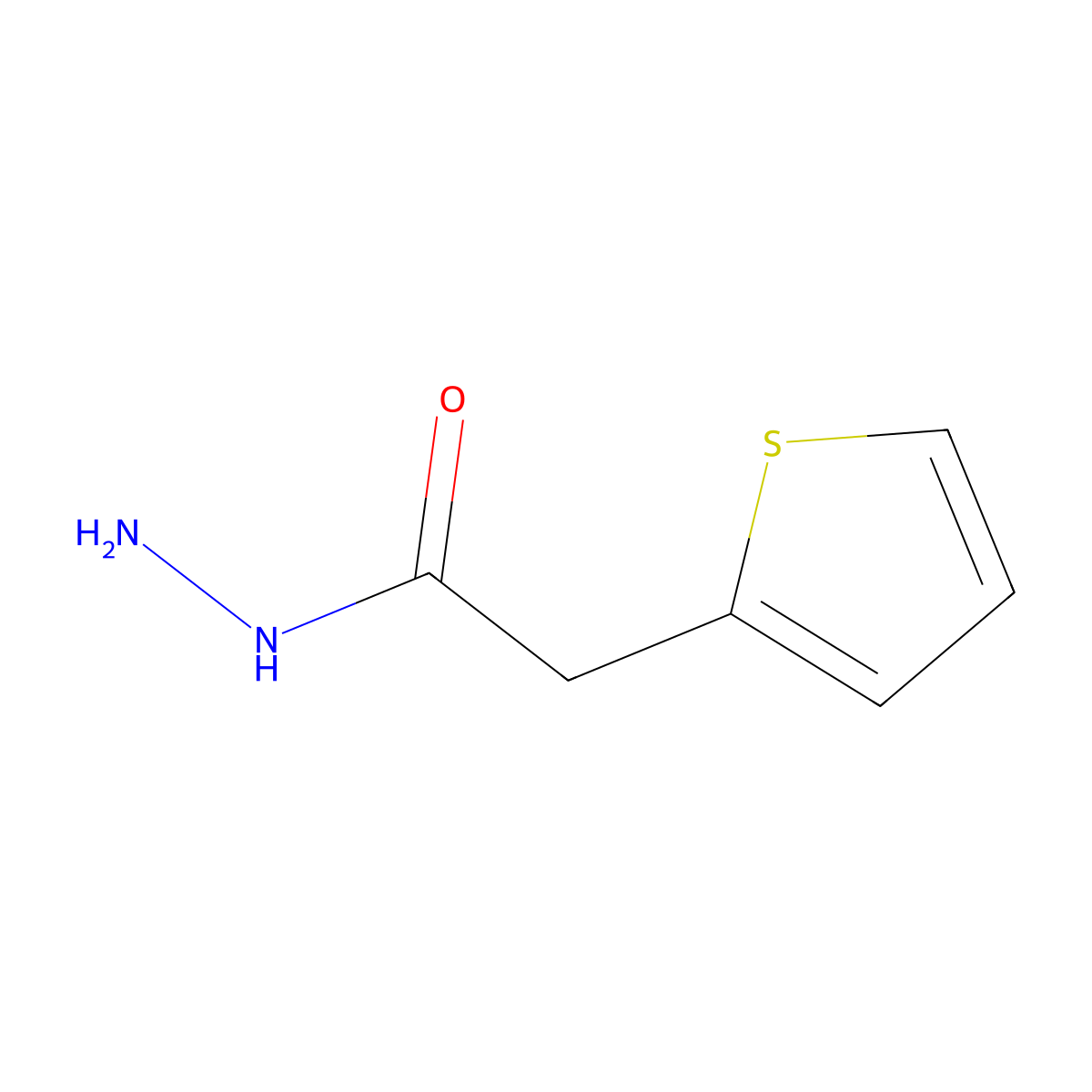 2-(Thiophen-2-yl)acetohydrazide molecular structure, CAS 39978-18-2