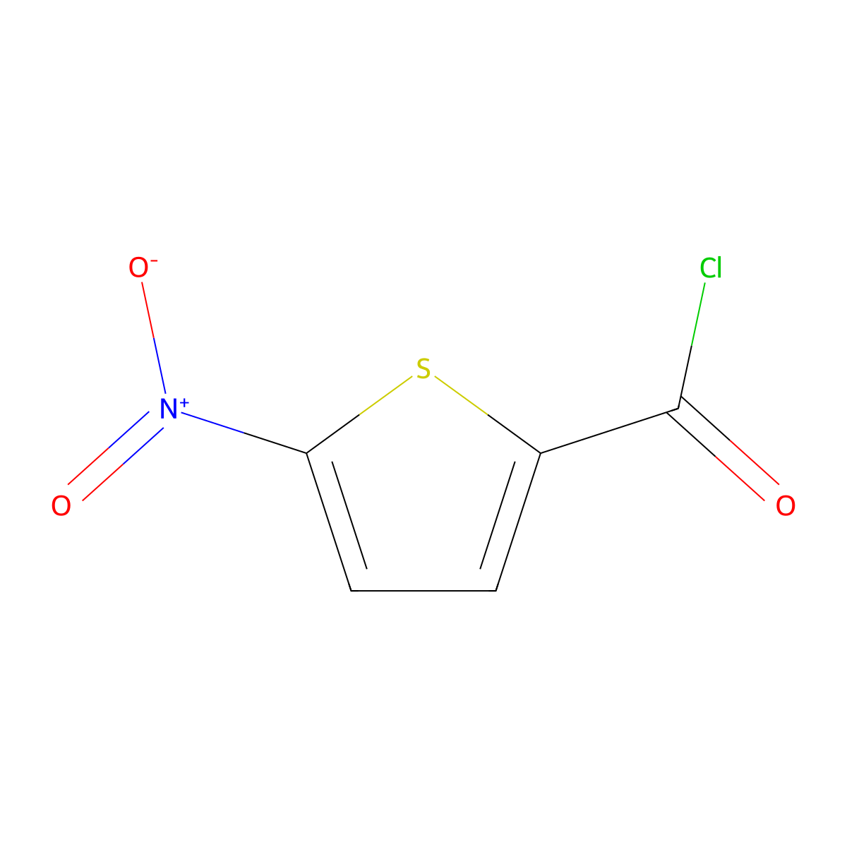 5-Nitrothiophene-2-carbonyl chloride molecular structure, CAS 39978-57-9