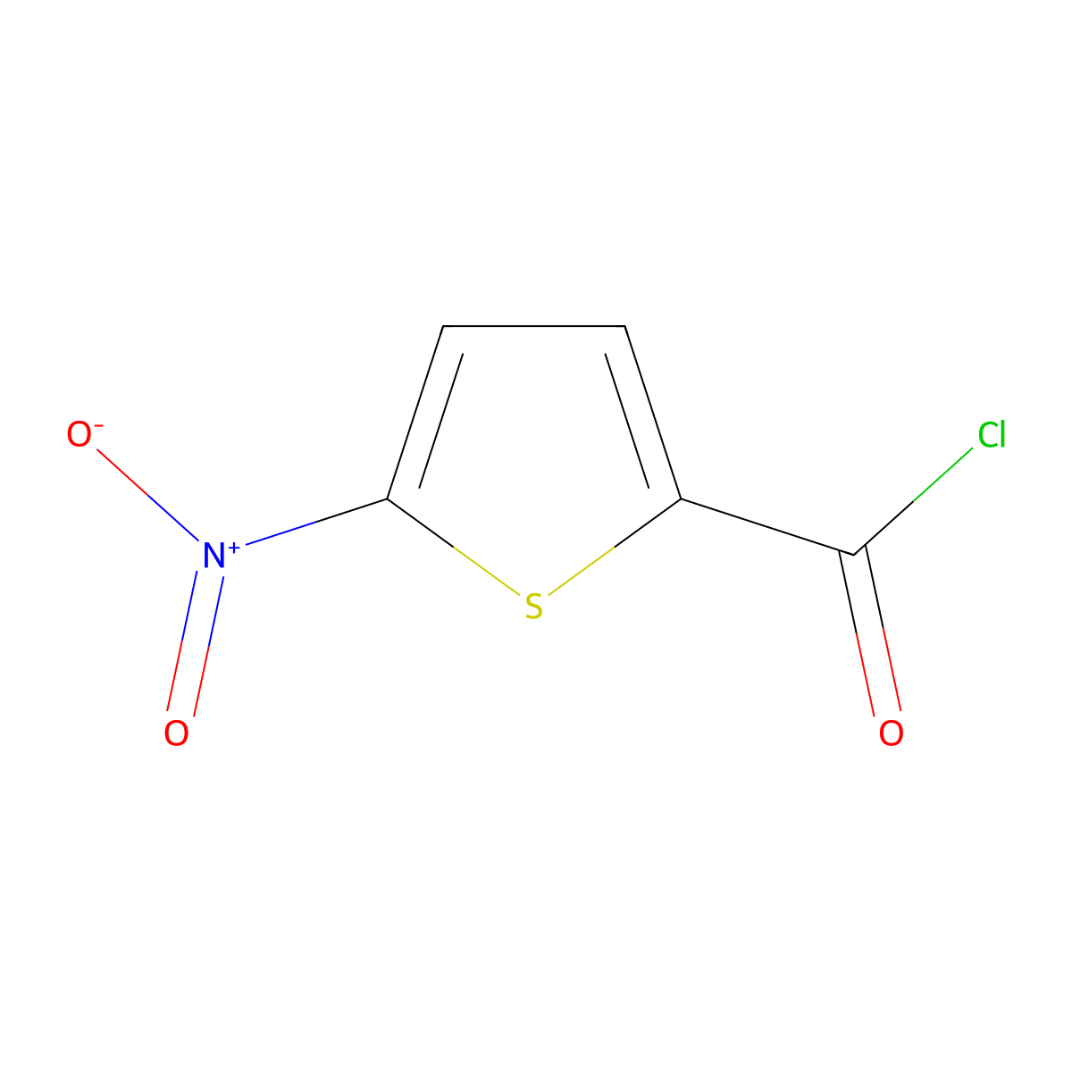 5-Nitrothiophene-2-carbonyl chloride molecular structure, CAS 39978-57-9