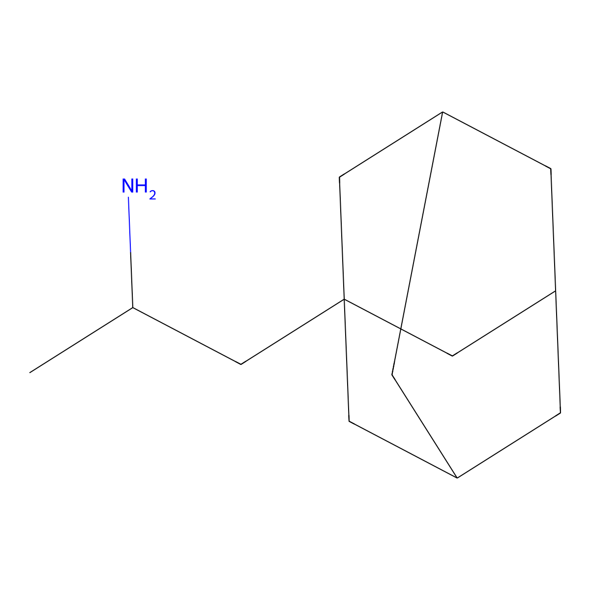Adamantylamphetamine molecular structure, CAS 39978-69-3