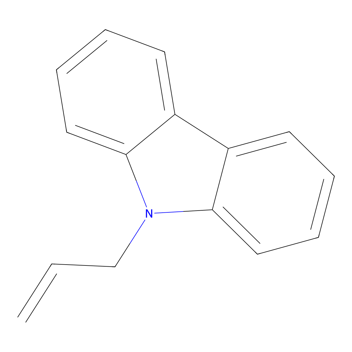 9-Allylcarbazole molecular structure, CAS 3998-04-7