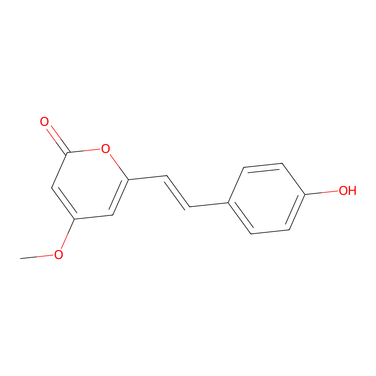 4'-Hydroxydehydrokawain molecular structure, CAS 39986-86-2