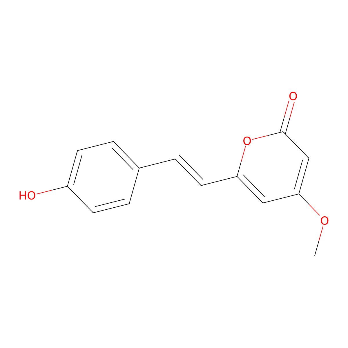 4'-Hydroxydehydrokawain molecular structure, CAS 39986-86-2