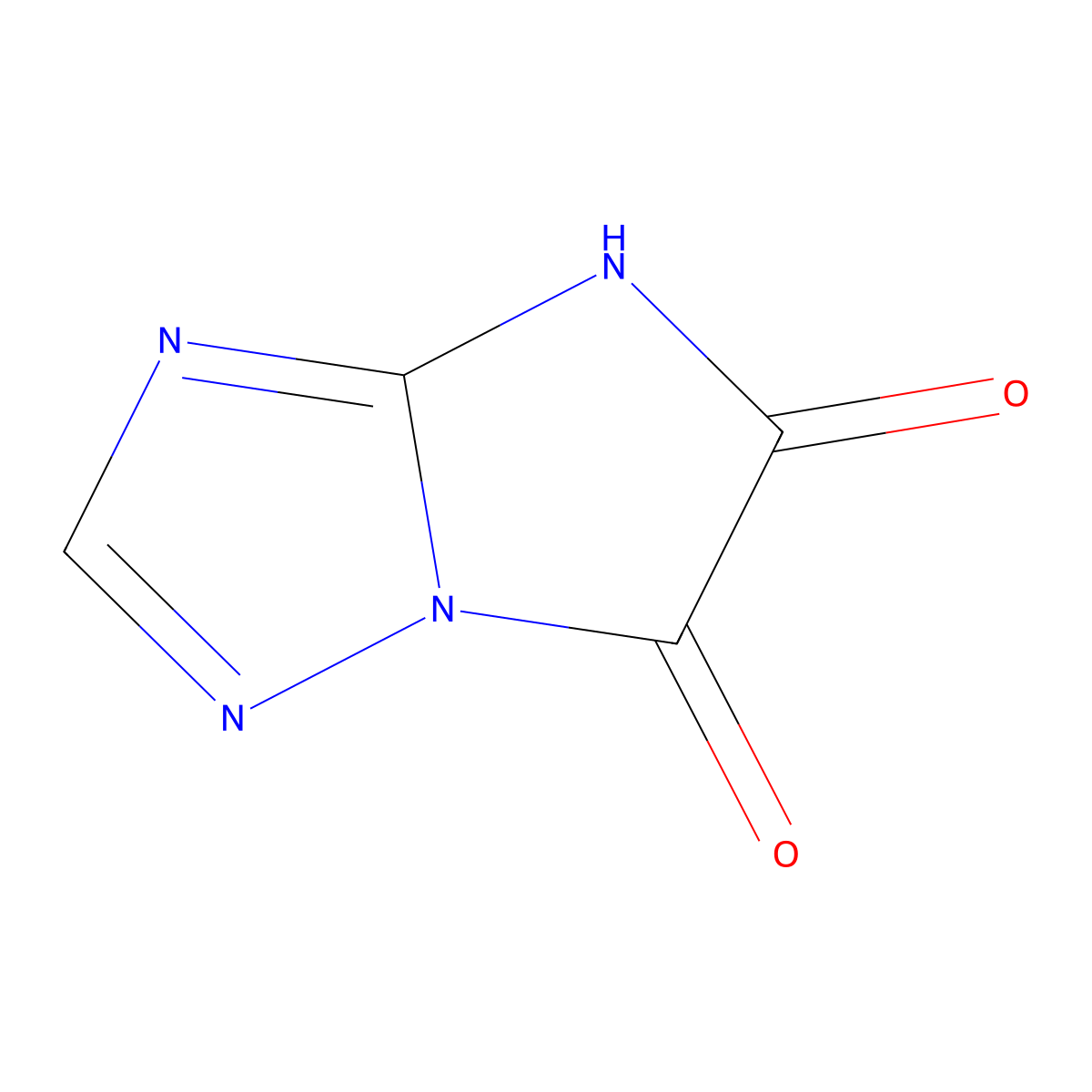 3H-Imidazo(1,2-b)(1,2,4)triazole-5,6-dione molecular structure, CAS 39989-29-2