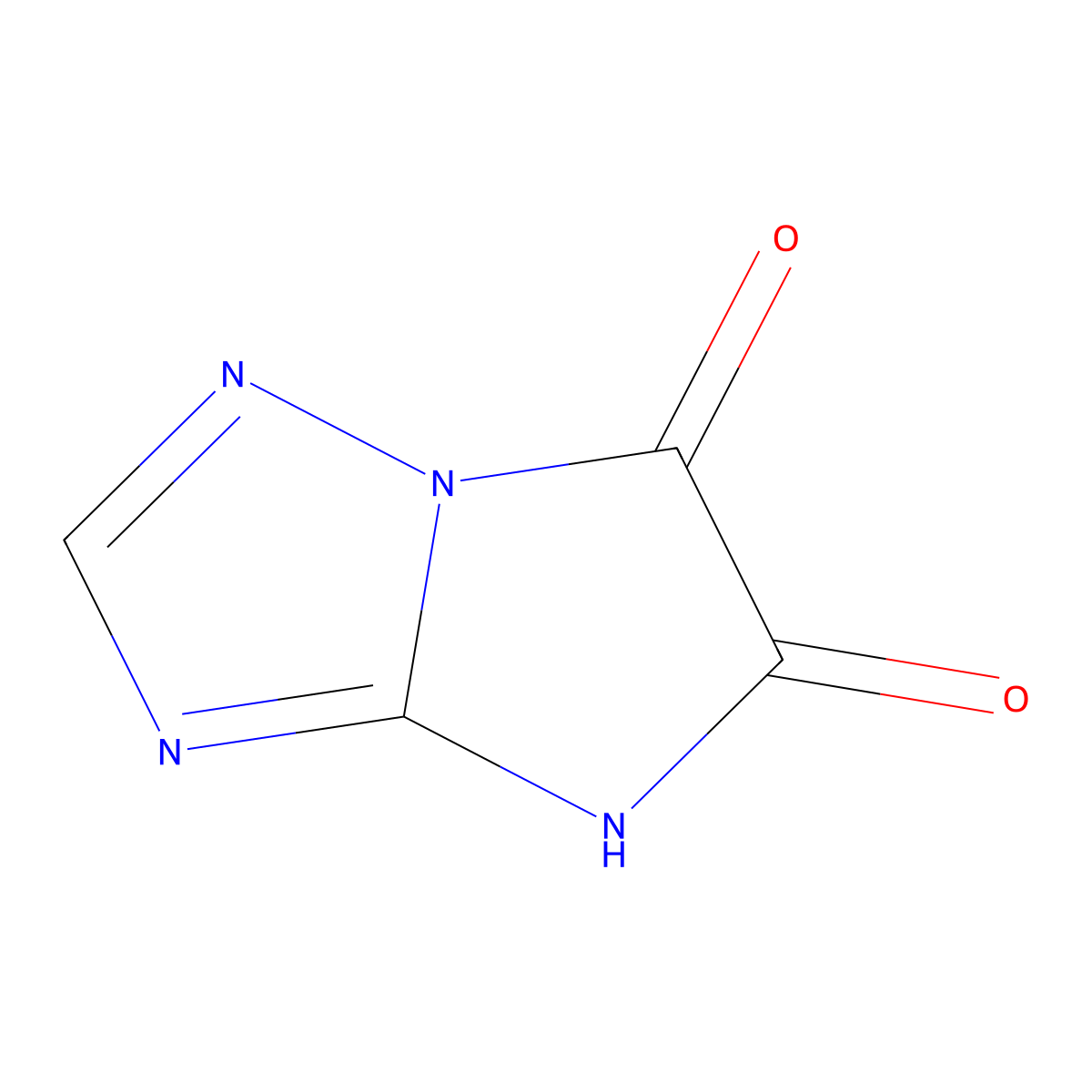 3H-Imidazo(1,2-b)(1,2,4)triazole-5,6-dione molecular structure, CAS 39989-29-2