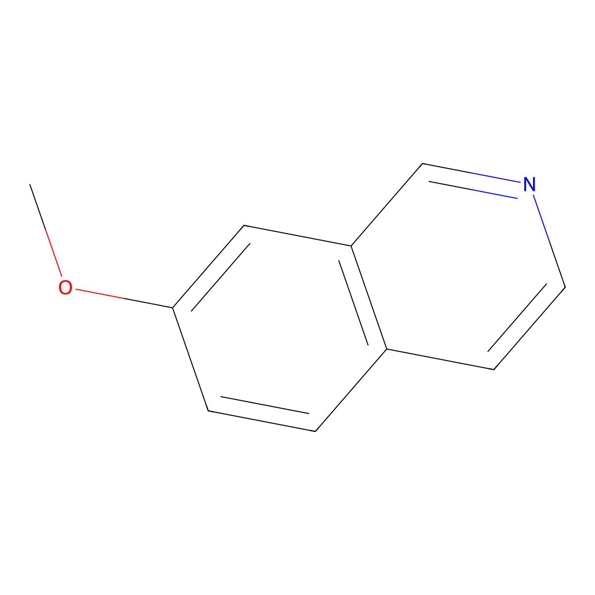7-Methoxyisoquinoline molecular structure, CAS 39989-39-4