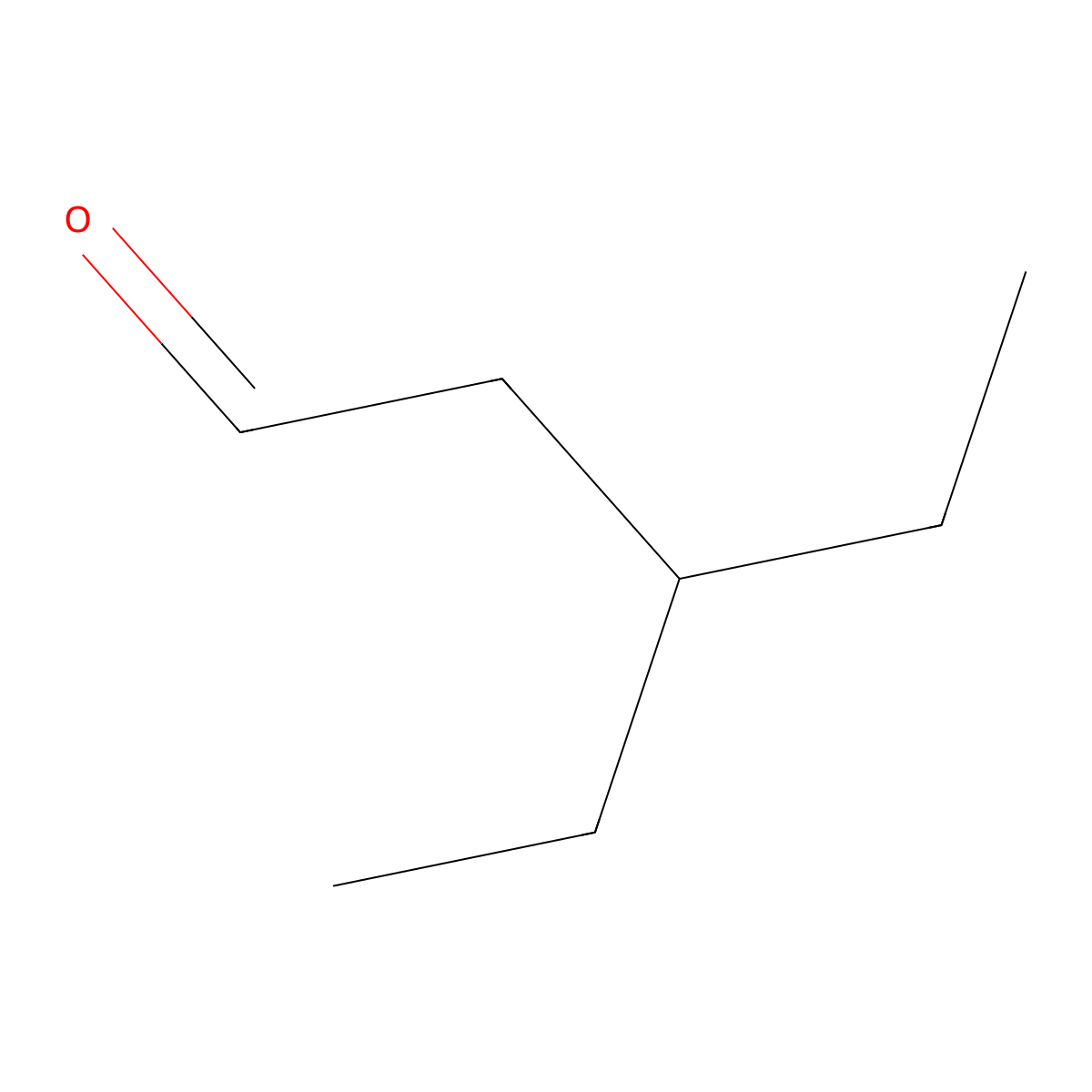 3-Ethylpentanal molecular structure, CAS 39992-52-4