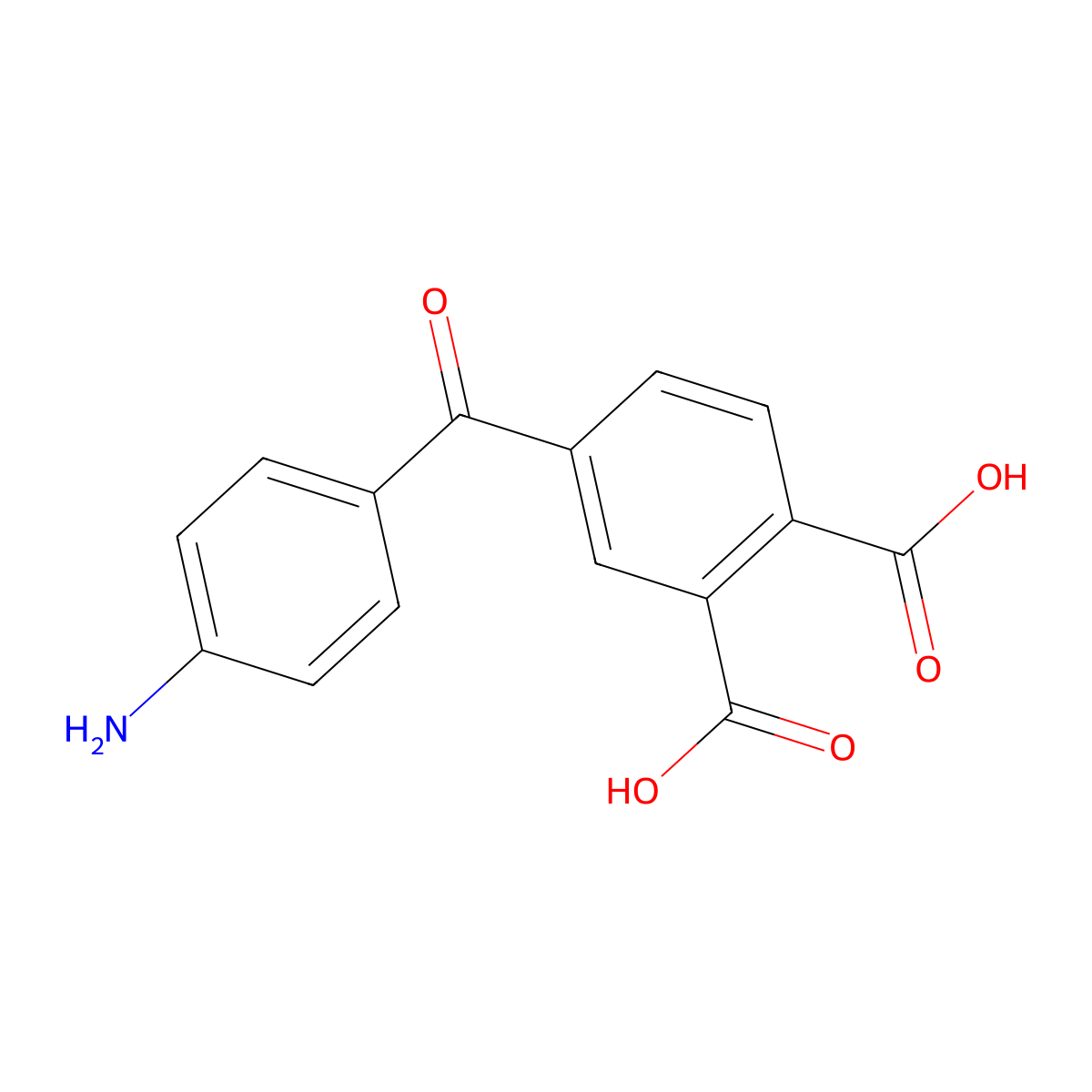 4-(4-Aminobenzoyl)phthalic acid molecular structure, CAS 39995-17-0
