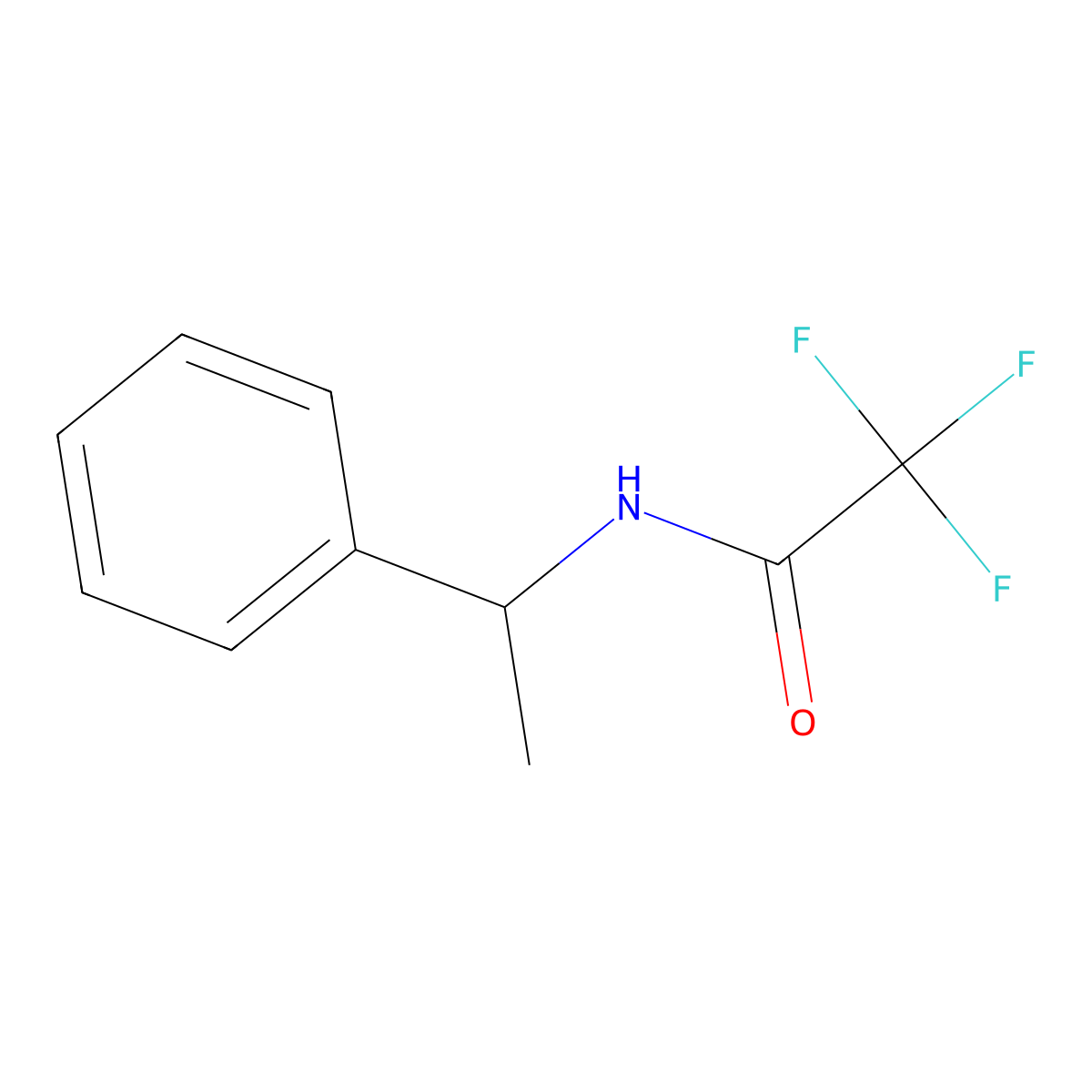 2,2,2-Trifluoro-n-[(1r)-1-phenylethyl]acetamide molecular structure, CAS 39995-50-1