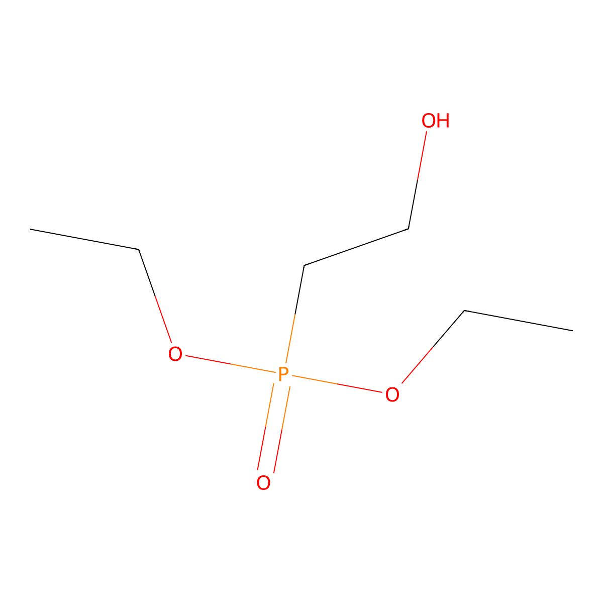 Diethyl (2-hydroxyethyl)phosphonate molecular structure, CAS 39997-40-5