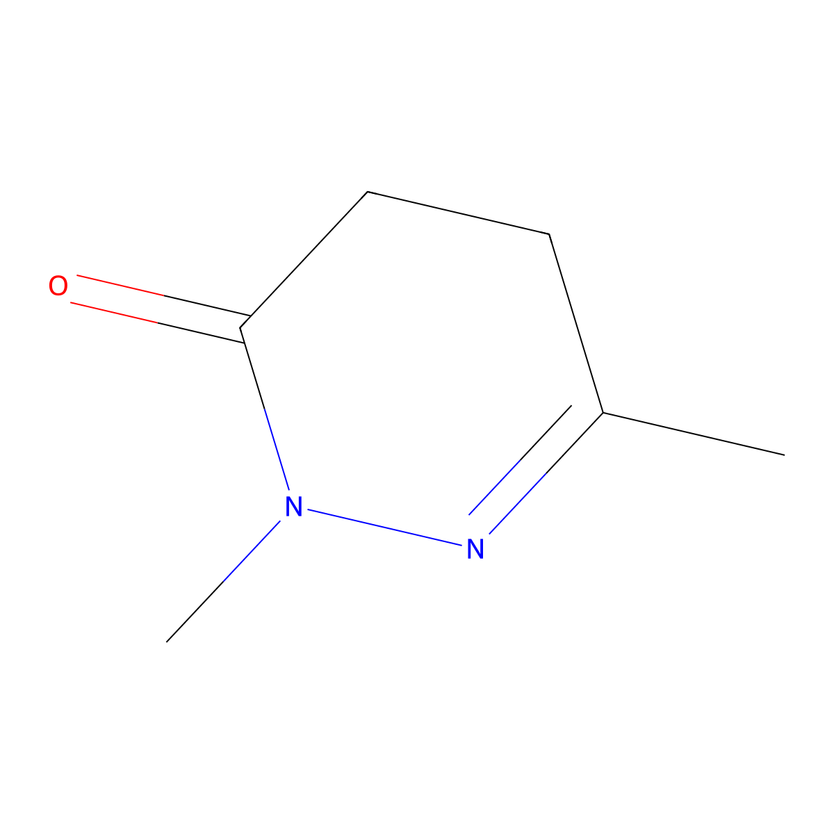 4,5-Dihydro-2,6-dimethyl-3(2H)-pyridazinone molecular structure, CAS 39998-27-1