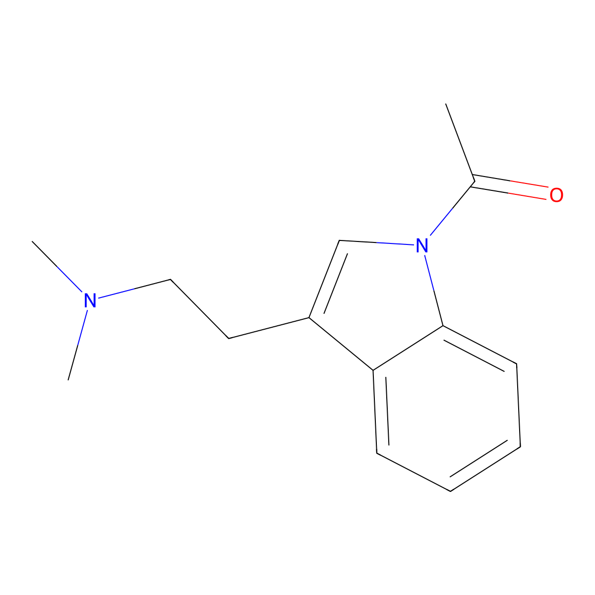 1-[3-[2-(Dimethylamino)ethyl]-1H-indol-1-yl]ethanone molecular structure, CAS 39998-62-4