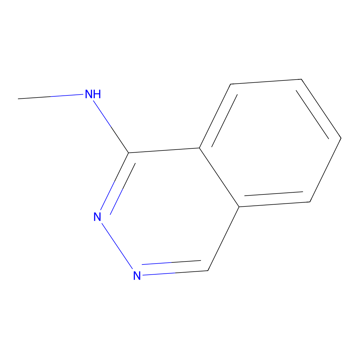 N-methylphthalazin-1-amine molecular structure, CAS 39998-73-7