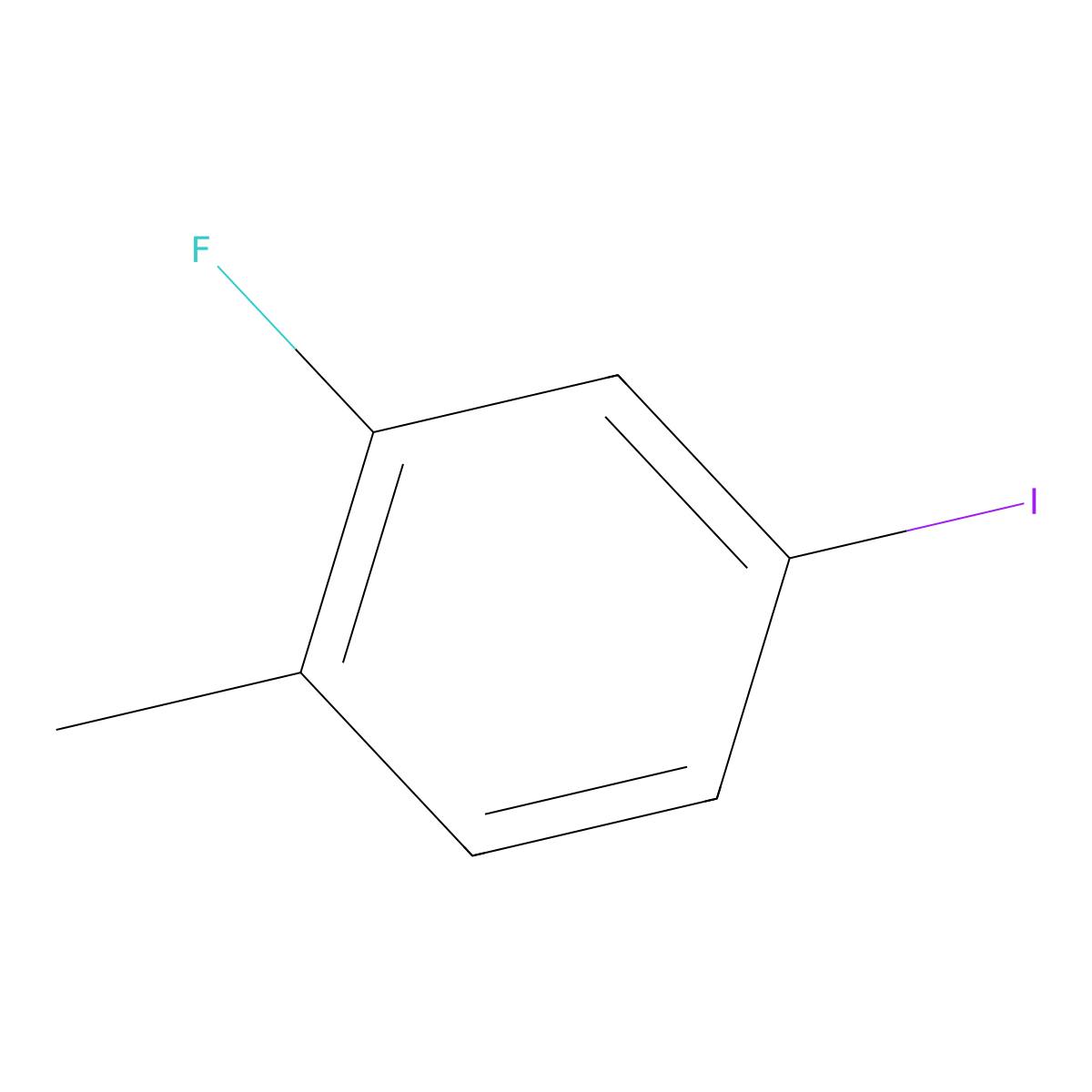 2-Fluoro-4-iodotoluene molecular structure, CAS 39998-81-7
