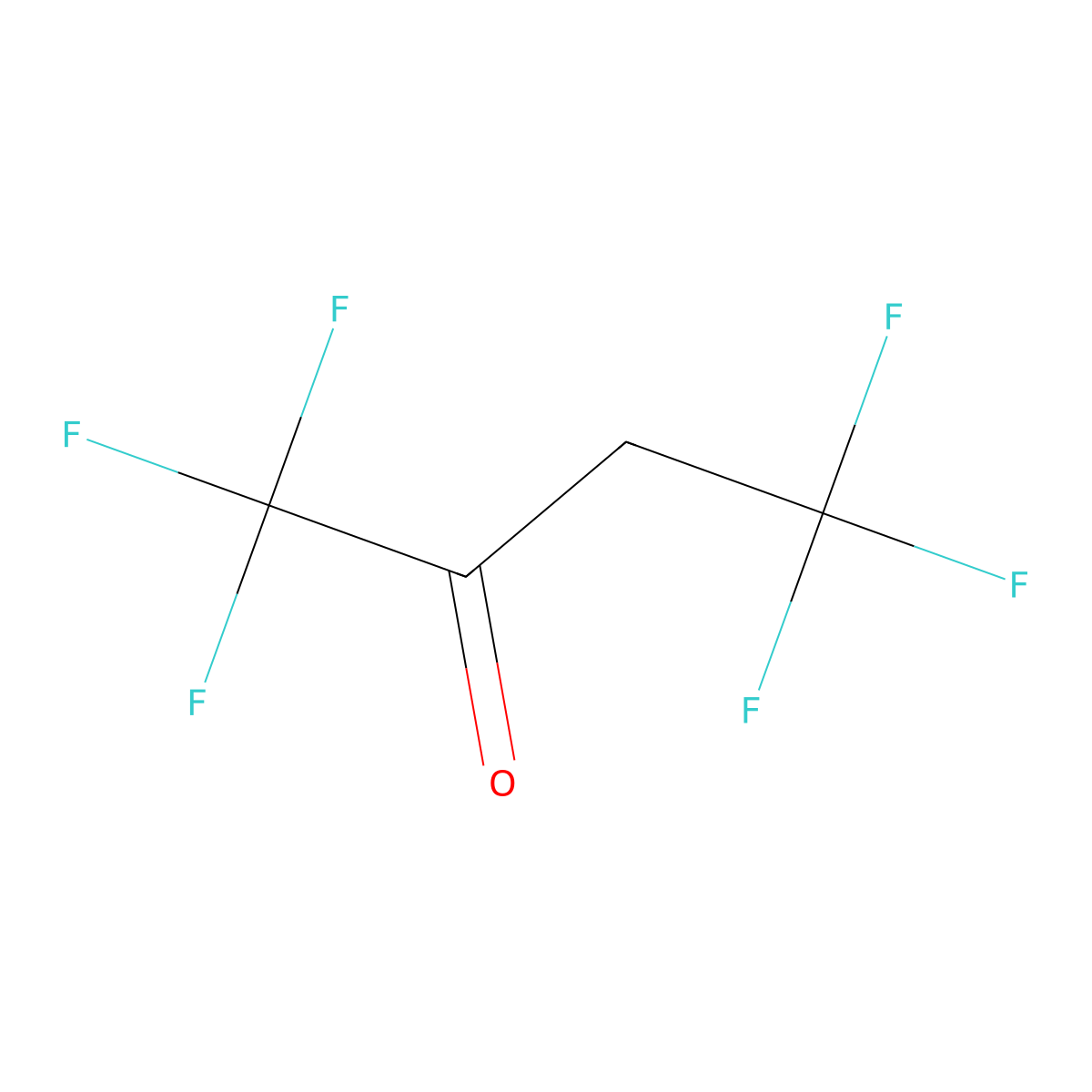 1,1,1,4,4,4-Hexafluoro-2-butanone molecular structure, CAS 400-49-7