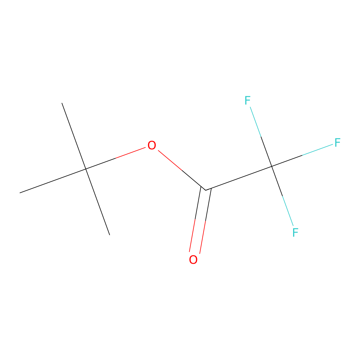 Acetic acid, trifluoro-, 1,1-dimethylethyl ester molecular structure, CAS 400-52-2