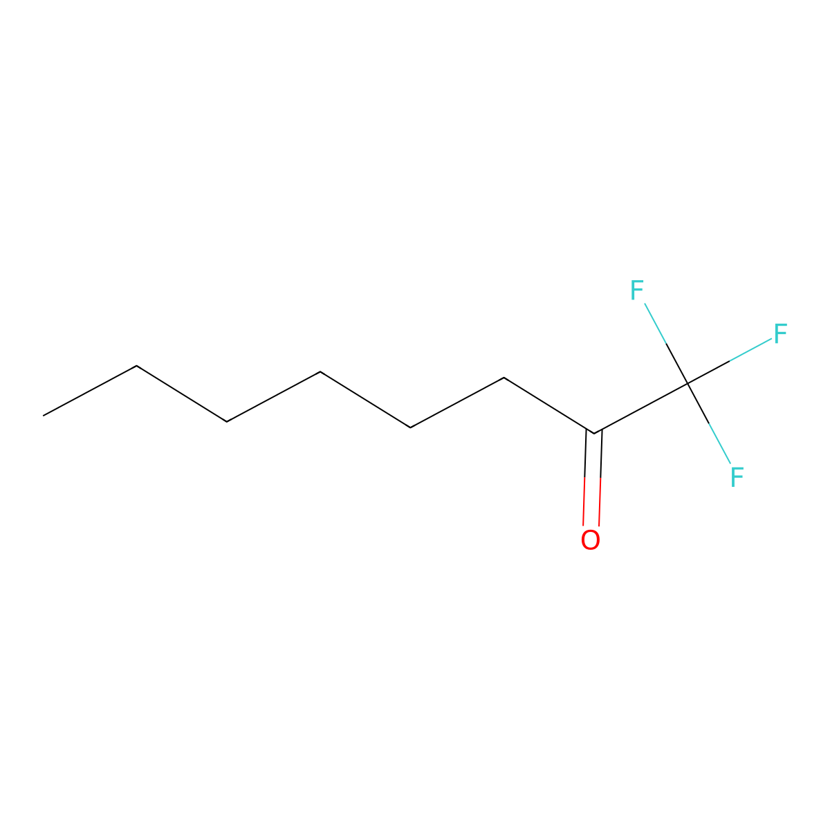 2-Octanone, 1,1,1-trifluoro- molecular structure, CAS 400-60-2