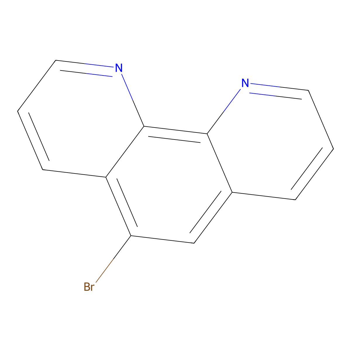1,10-Phenanthroline, 5-bromo- molecular structure, CAS 40000-20-2