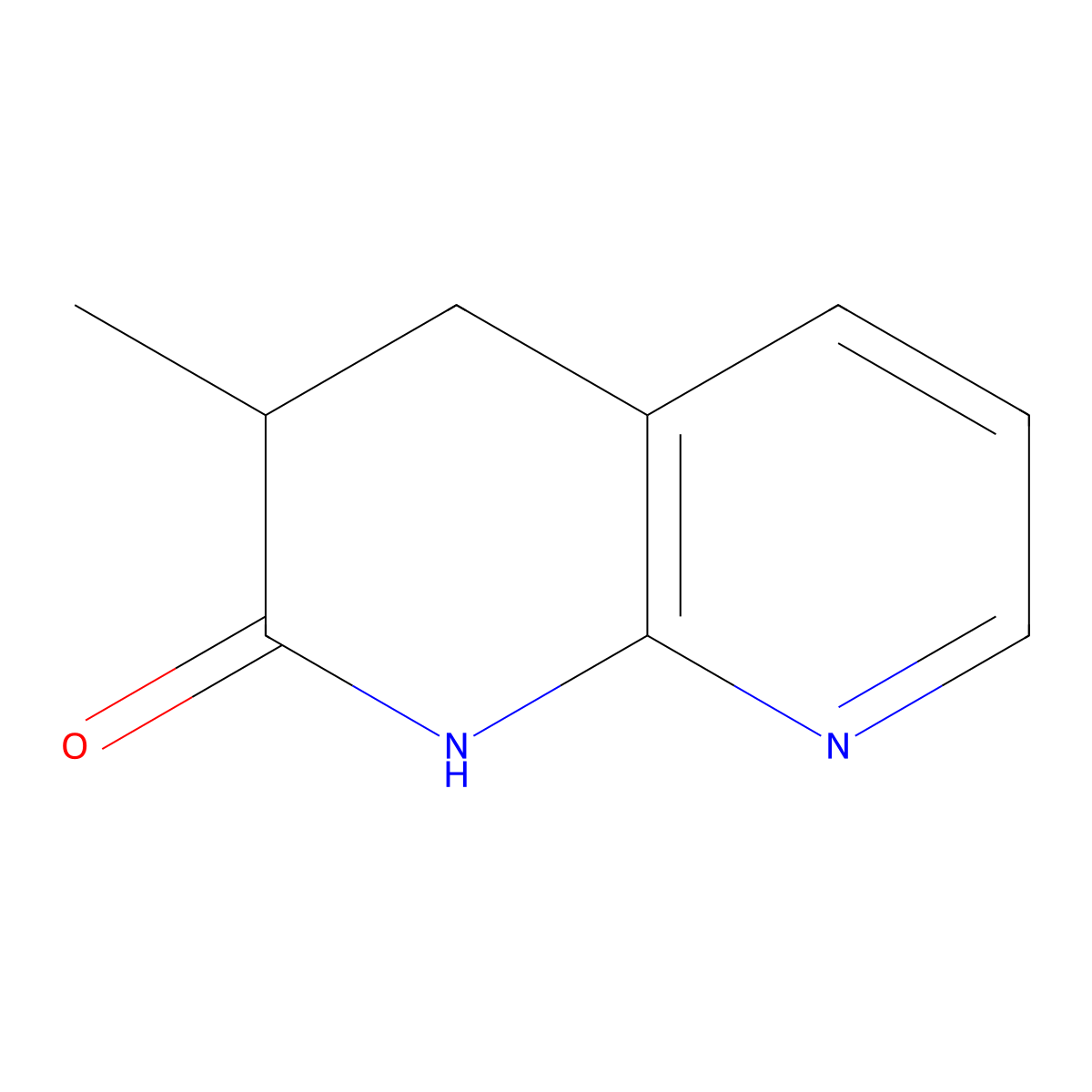 3-methyl-3,4-dihydro-1H-1,8-naphthyridin-2-one molecular structure, CAS 40000-80-4