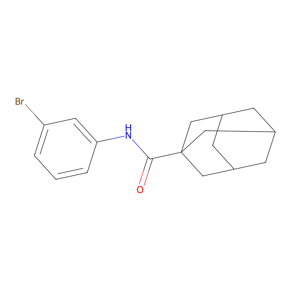 N-(3-bromophenyl)adamantane-1-carboxamide molecular structure, CAS 400006-85-1