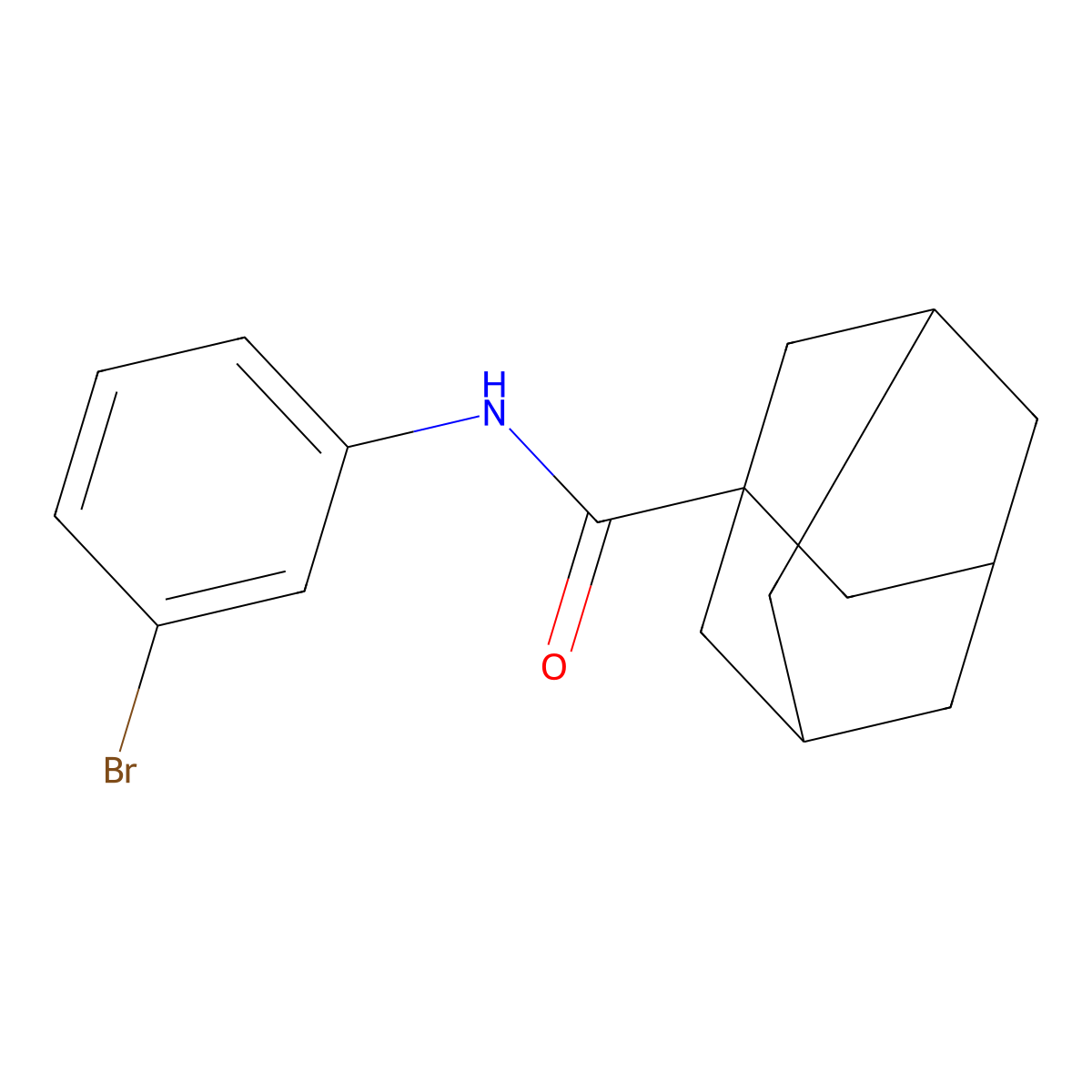 N-(3-bromophenyl)adamantane-1-carboxamide molecular structure, CAS 400006-85-1