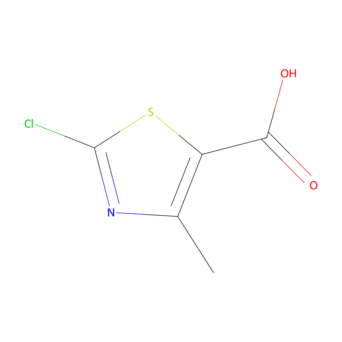 2-Chloro-4-methyl-1,3-thiazole-5-carboxylic acid molecular structure, CAS 40003-48-3