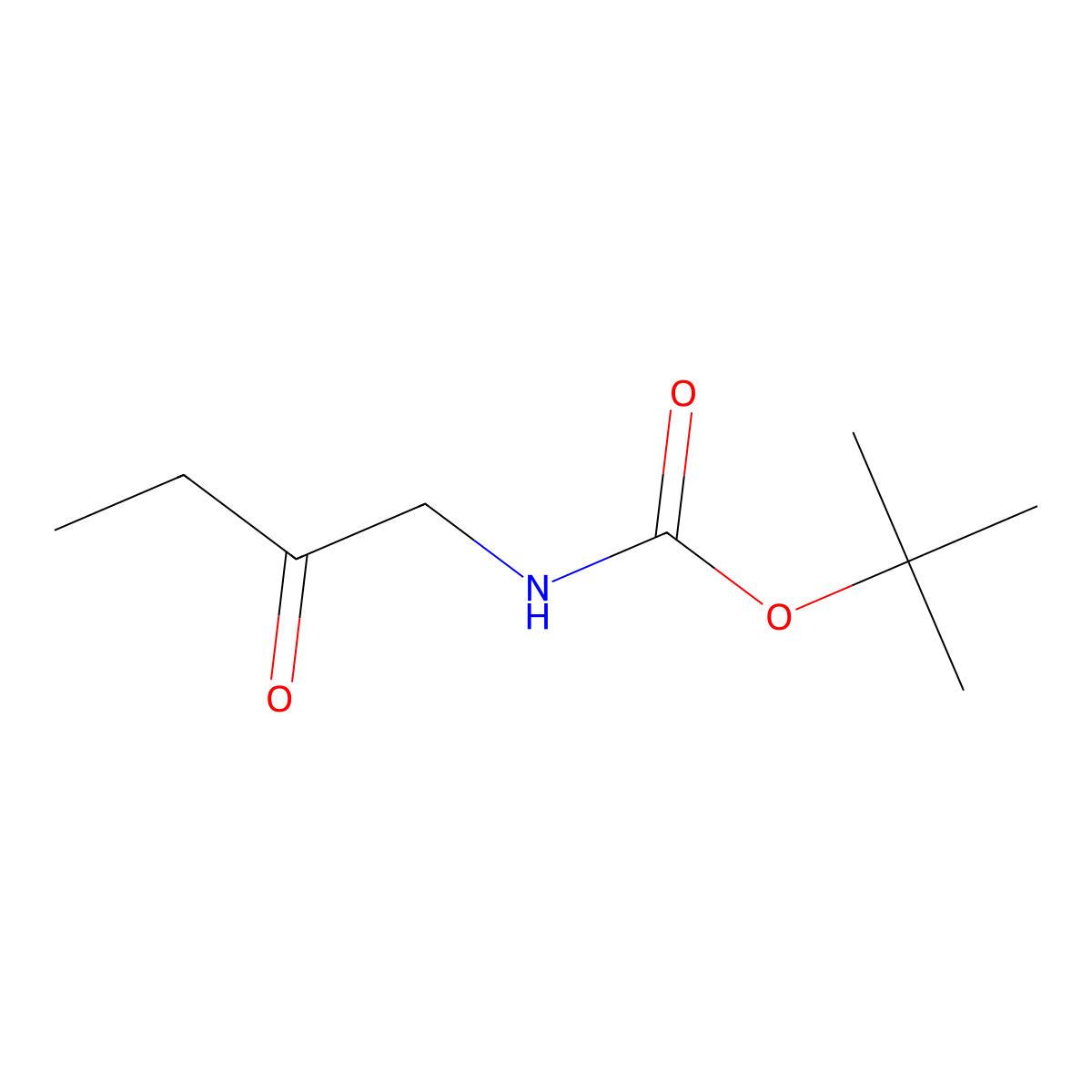 Tert-butyl (2-oxobutyl)carbamate molecular structure, CAS 400045-86-5