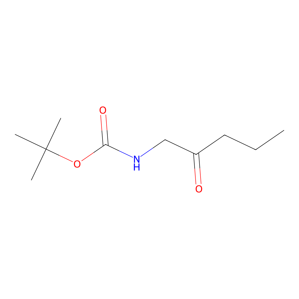 tert-Butyl (2-oxopentyl)carbamate molecular structure, CAS 400045-87-6