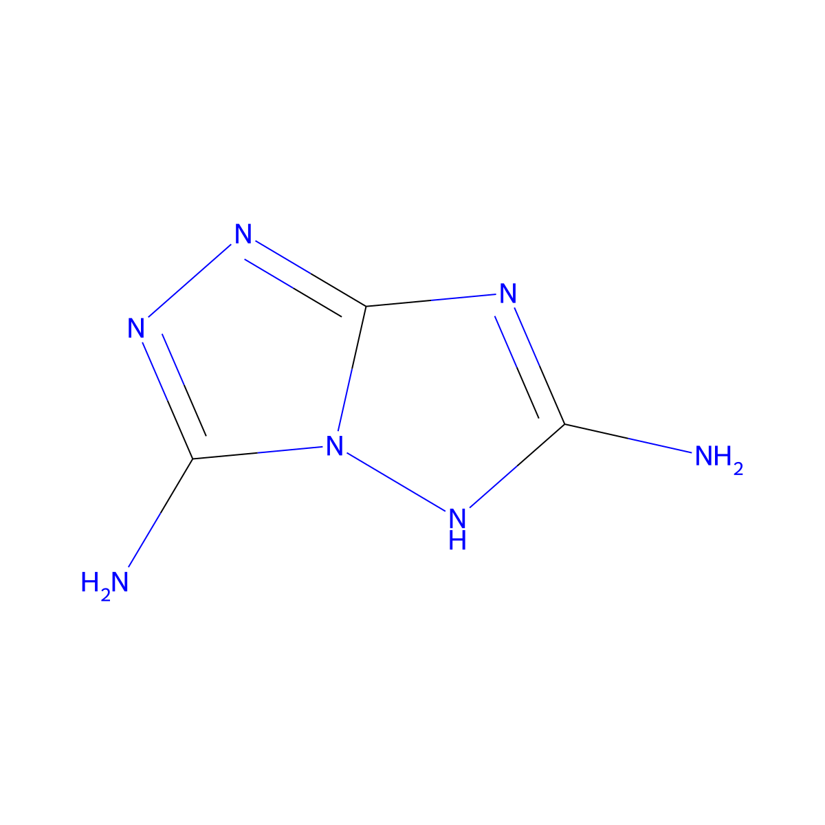 1H-[1,2,4]Triazolo[4,3-b][1,2,4]triazole-3,6-diamine molecular structure, CAS 400063-96-9