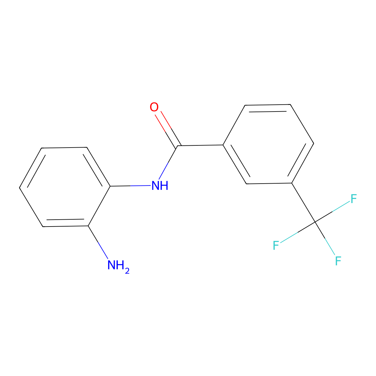 N-(2-Aminophenyl)-3-(trifluoromethyl)benzamide molecular structure, CAS 400073-82-7
