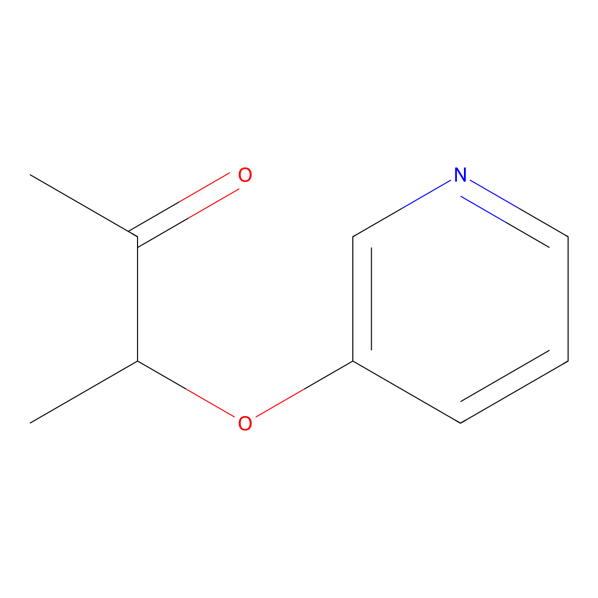 3-(Pyridin-3-yloxy)butan-2-one molecular structure, CAS 400074-58-0